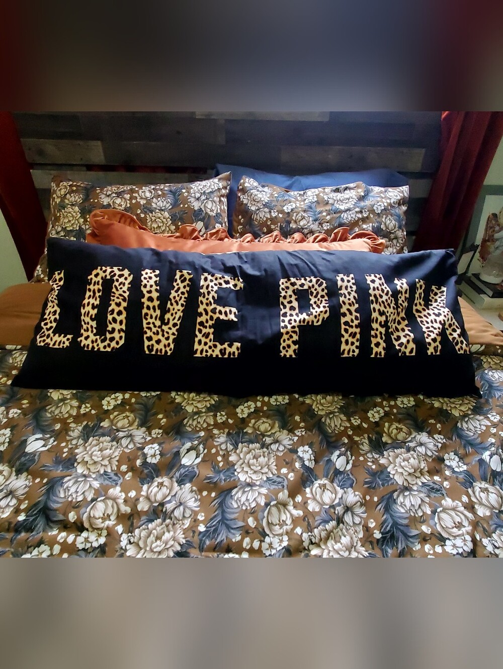 VS PINK Leopard Print Body Pillow